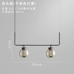 Chandelier: Industrial Metal Glass Ball Lighting for Retro Restaurant and Living Room