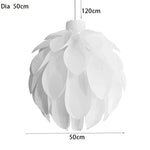 Pinecone Pendant Light - Modern White Acrylic Lamp for Dining Room