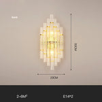 Gold Black LED Wall Sconce Light for Bedroom Corridor