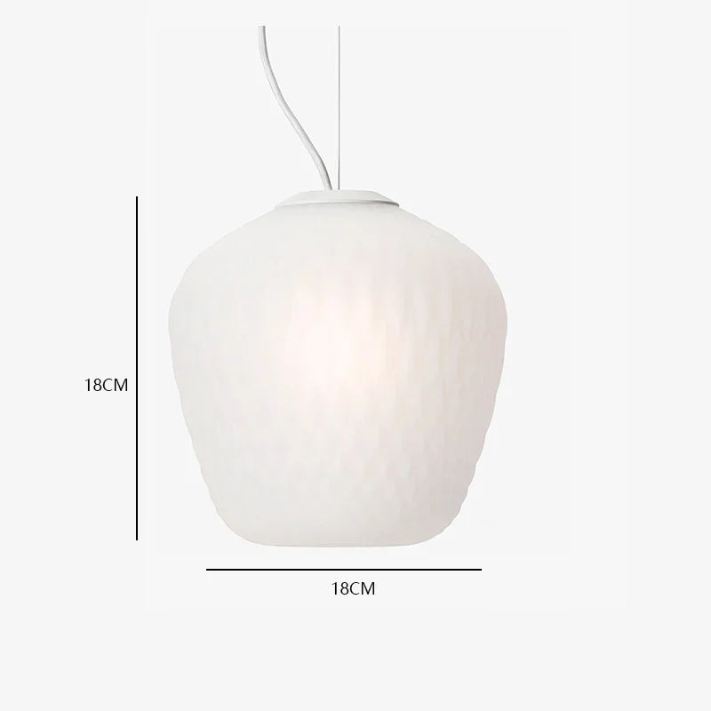 Modern Nordic Glass Pendant Light - LED Indoor Home Decor