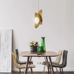 Postmodern Iron Pendant Light with 2 Heads for Home, Kitchen, Dining Room