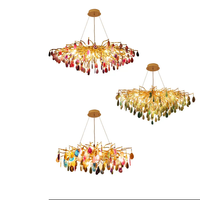 Agate Designer LED Chandelier for Dining & Foyer Room