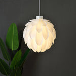 Pinecone Pendant Light - Modern White Acrylic Lamp for Dining Room