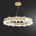 Golden Stainless Steel LED Designer Chandelier for Dining Room