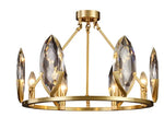 Crystal Chandelier LED Lighting Fixture for Luxurious Living Spaces