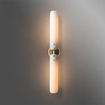 Art Deco LED Wall Sconce Copper Gold White Minimalistic Bedside Light