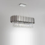 Crystal Oval LED Chandelier Lighting for Dinning Room