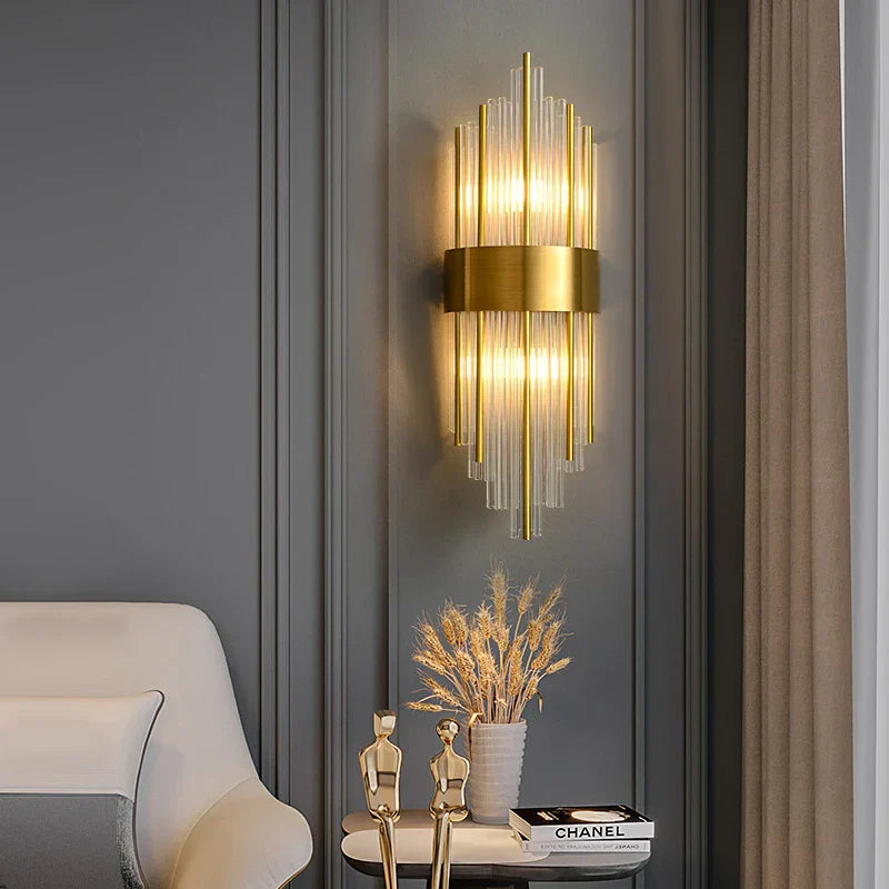 Crystal LED Wall Sconce Light for Bedroom and Corridor