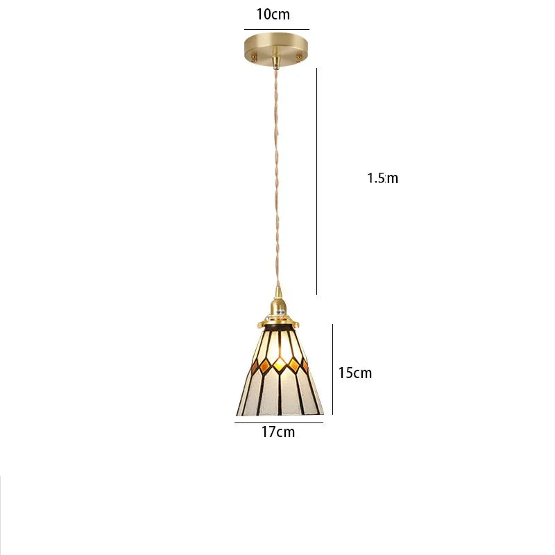 Nordic Glass LED Pendant Lamp for Cafe Bedroom Restaurant, Japanese Style