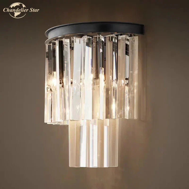 Crystal Wall Lamp: Postmodern Luxury for Bedroom, Living Room, Hotel - Creative Indoor Lighting