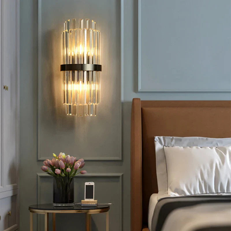Crystal LED Wall Sconce Light for Bedroom and Corridor