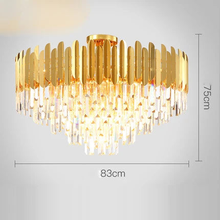 Postmodern Crystal Marble LED Floor Lamp for Bedroom