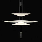 Nordic Flamingo Chandelier: White Light Minimalist Round Lamp for Living, Bed, Dining Room