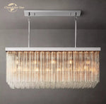 Cielo Rectangular LED Chandelier for Living Dining Kitchen Island Lamps