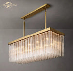 Cielo Rectangular LED Chandelier for Living Dining Kitchen Island Lamps