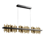 Nera Brushed Brass Dining Room Chandelier