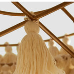 Fela Tassel Chandelier: Bohemian Chain Tiered Suspension Light for Living Room & Shop