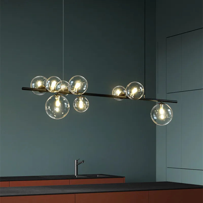 Nordic Glass Bubble Chandelier for Bedroom Dinning Room Decor