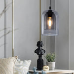 Smoke Grey Glass Chandelier for Living room Bedroom Kitchen Coffee Shop Light