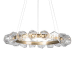 Stone Design G4 LED Round Chandelier for Modern Foyer Lighting