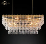 Marignan Crystal Chandelier Tiered Pendant Light for Living Room Dining Luxury