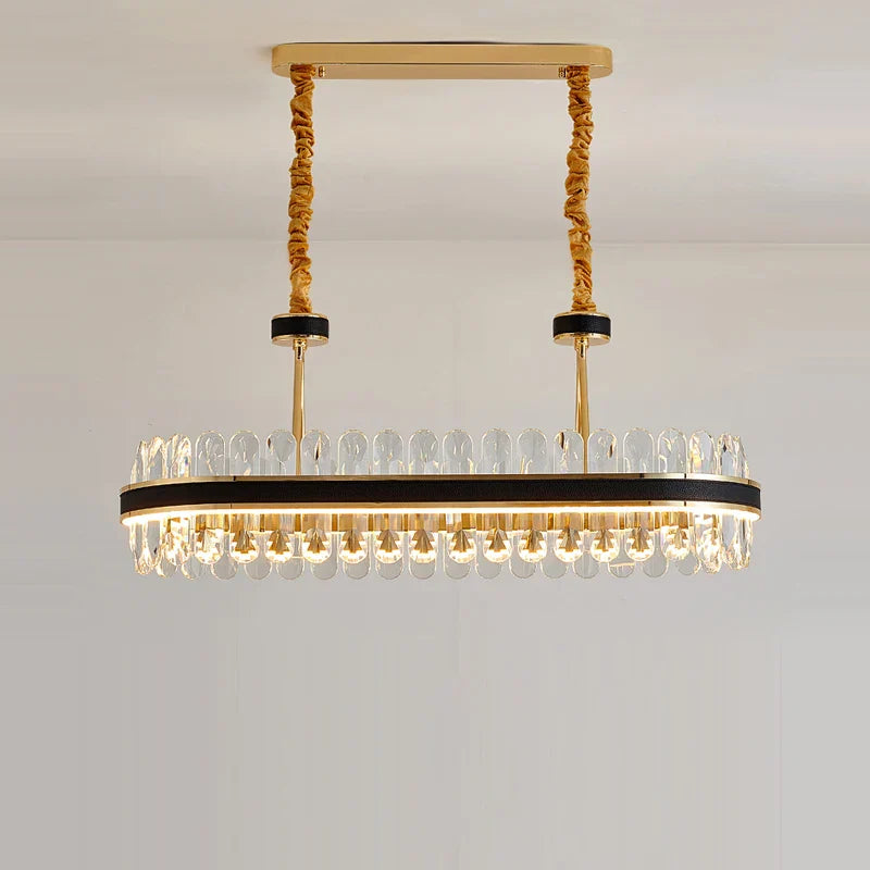 Gold Stainless Steel Crystal Chandelier for Dinning Room