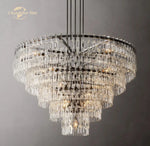 Marignan Crystal Chandelier Tiered Round Living Room Pendant Light