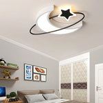 Modern Moon Ceiling Light for Kids Room and Bedroom Decoration