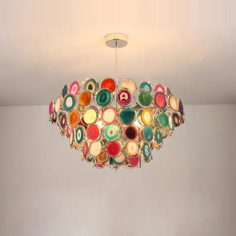 Agate Designer LED Chandelier by for Stylish Illumination in Dining Room