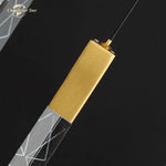 Modern Crystal LED Chandeliers - Stainless Steel Pendant Light for Bedroom, Living Room