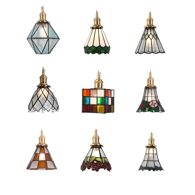 Nordic Glass LED Pendant Lamp for Cafe Bedroom Restaurant, Japanese Style