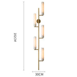 Art Deco LED Wall Sconce Copper Gold White Minimalistic Bedside Light