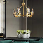 Crystal Chandelier LED Lighting Fixture for Luxurious Living Spaces