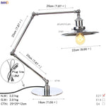Industrial LED Table Lamp For Home Decor - US/EU Plug Switch, Loft Style