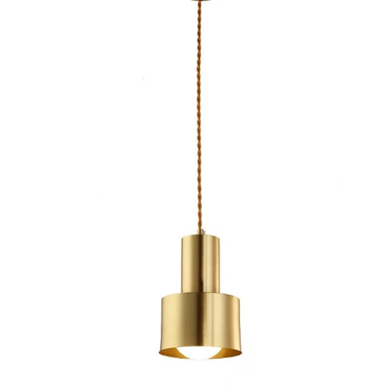 Brass Trumpet Pendant Light - Stylish Nordic Design for Bedroom, Hallway, Bar