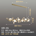 Nordic Glass Ball Chandelier with Petals by - Luxury Interior Lighting