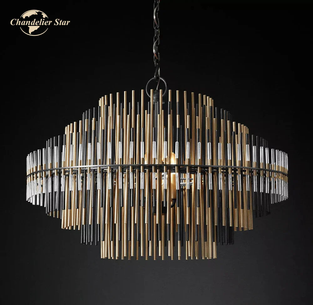 Emile Round LED Chandelier for Dining & Living Room Lighting