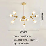 Black Postmodern Sputnik Chandelier for Dining Room and Home Decor