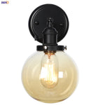 Glass Ball Wall Light Switch Hallway Bathroom Mirror Stair Black Wall Sconce