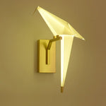 Love Bird LED Wall Sconce Iron Acryl Wall Light for Bedroom Corridor