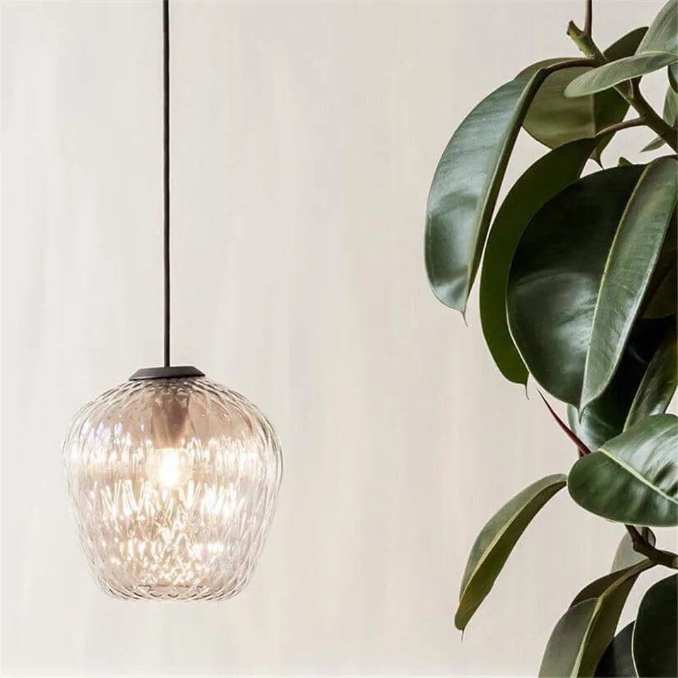 Modern Nordic Glass Pendant Light - LED Indoor Home Decor