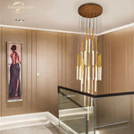 Modern Gold Bubble Crystal LED Chandelier for Bedroom Living Room Staircase