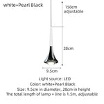 Rain Chrome Pendant Light for Dining Room Minimalism Decor Kitchen Loft