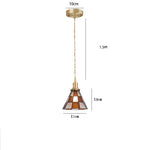 Nordic Glass LED Pendant Lamp for Cafe Bedroom Restaurant, Japanese Style