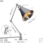 Industrial LED Table Lamp For Home Decor - US/EU Plug Switch, Loft Style