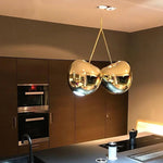 Gold Pendant Light for Living Room, Bar, Dining Room - Italian Design