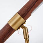 Linear Wood LED Floor Lamp | Modern Minimalist Designer Vertical Loft Floor Light