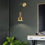 Modern Black Gold Adjustable Wall Lamp Sconce for Indoor Reading E27