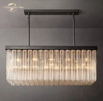 Cielo Rectangular LED Chandelier for Living Dining Kitchen Island Lamps