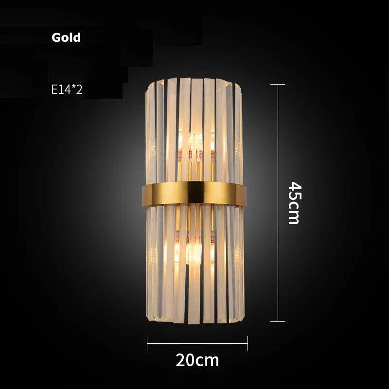 Crystal LED Wall Sconce Light for Bedroom and Corridor